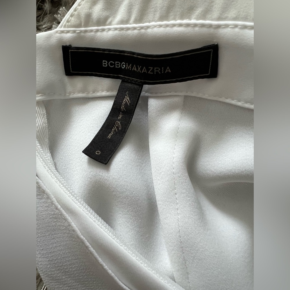 BCBGMAXAZRIA Josselyn Halter Jumpsuit – White | Size 0 - Picture 15 of 16